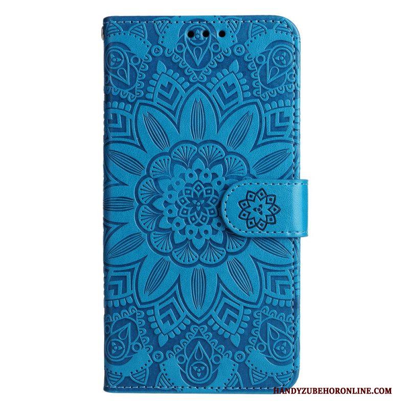 Folio-hoesje voor Xiaomi 13 Mandala Zon Met Lanyard