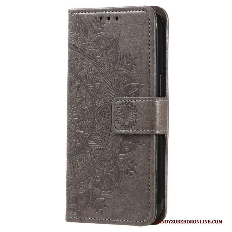 Folio-hoesje voor Xiaomi 13 Pro Mandala Zon Met Lanyard