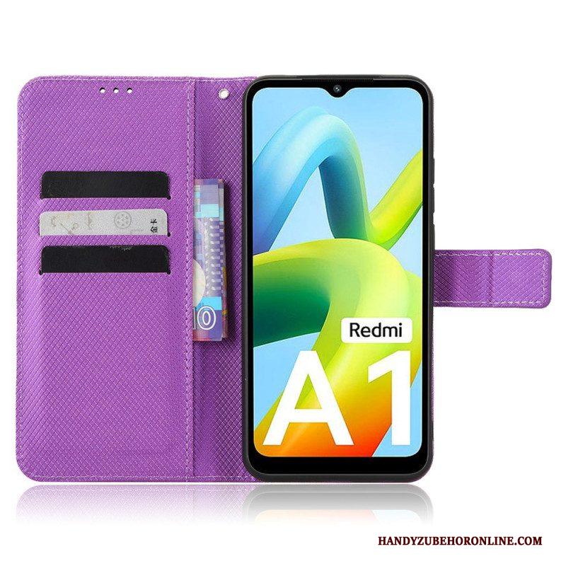 Folio-hoesje voor Xiaomi Redmi A1 Met Ketting Riem Selectie