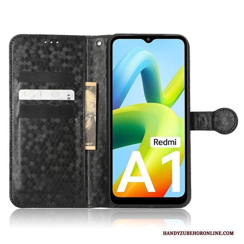 Folio-hoesje voor Xiaomi Redmi A1 Met Ketting Strappy-patroon In 3d