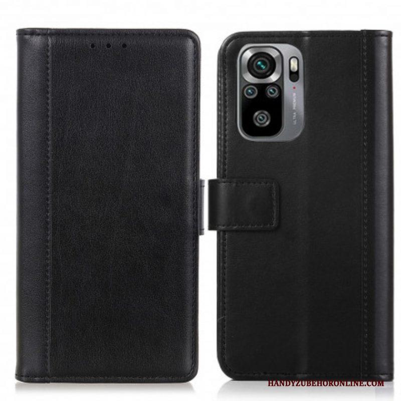 Folio-hoesje voor Xiaomi Redmi Note 10 / 10S Gespleten Leerstijl