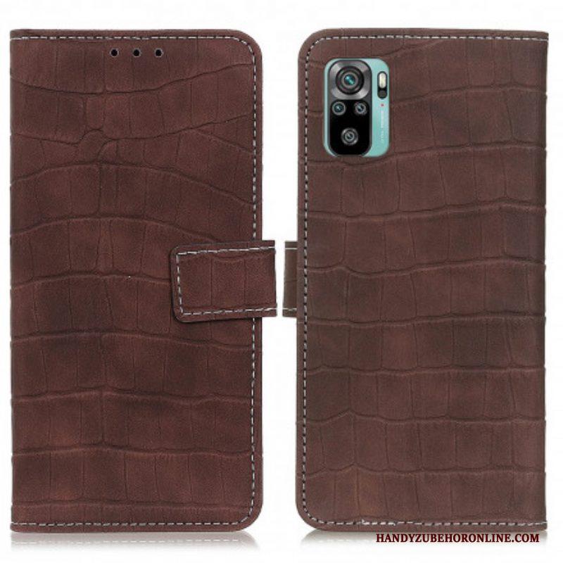 Folio-hoesje voor Xiaomi Redmi Note 10 / 10S Krokodillen Kracht