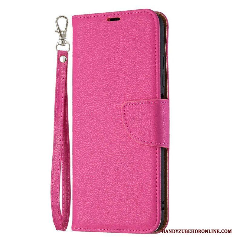 Folio-hoesje voor Xiaomi Redmi Note 10 5G Flip Case Lychee Rabat Schuin