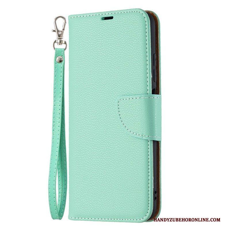 Folio-hoesje voor Xiaomi Redmi Note 10 5G Flip Case Lychee Rabat Schuin