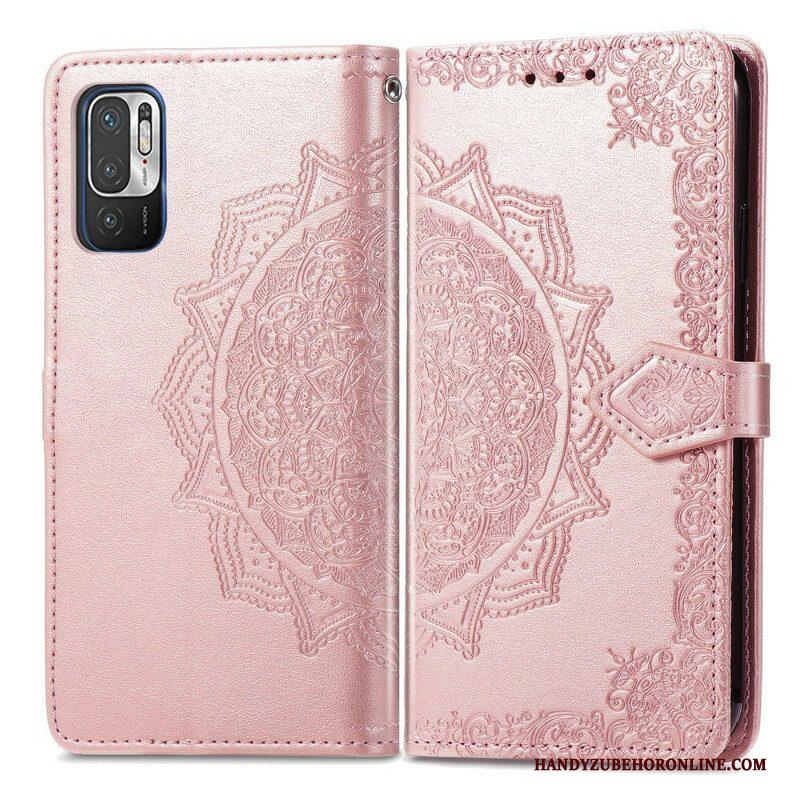 Folio-hoesje voor Xiaomi Redmi Note 10 5G Mandala Middeleeuwen