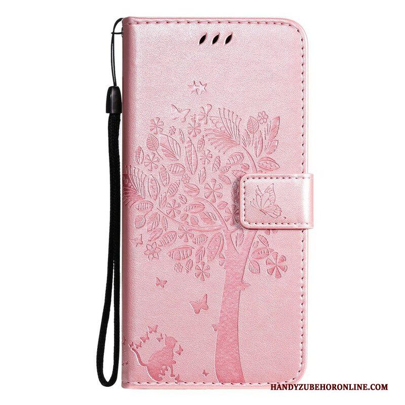 Folio-hoesje voor Xiaomi Redmi Note 10 5G Met Ketting Lanyard Dagdroom