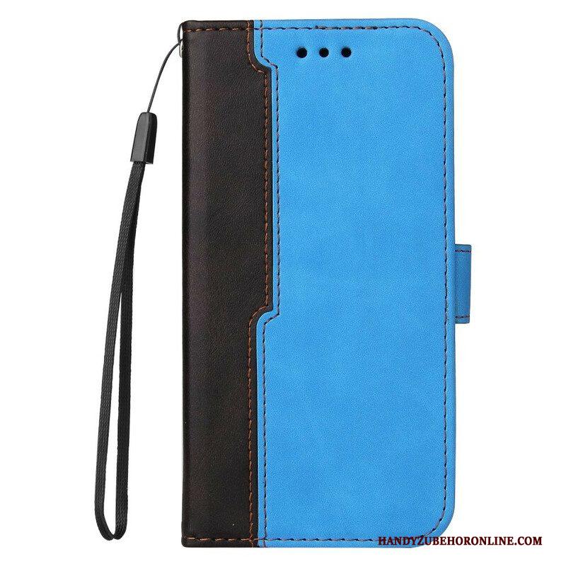 Folio-hoesje voor Xiaomi Redmi Note 10 5G Twee Toon