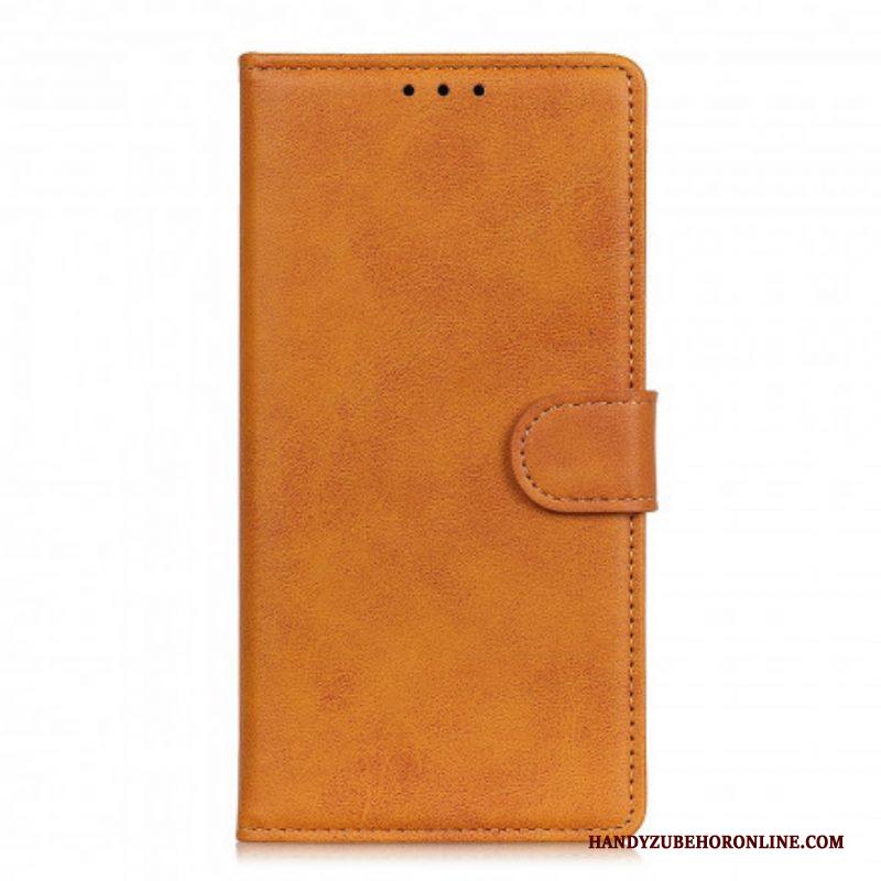 Folio-hoesje voor Xiaomi Redmi Note 10 Pro Retro Mat Leereffect