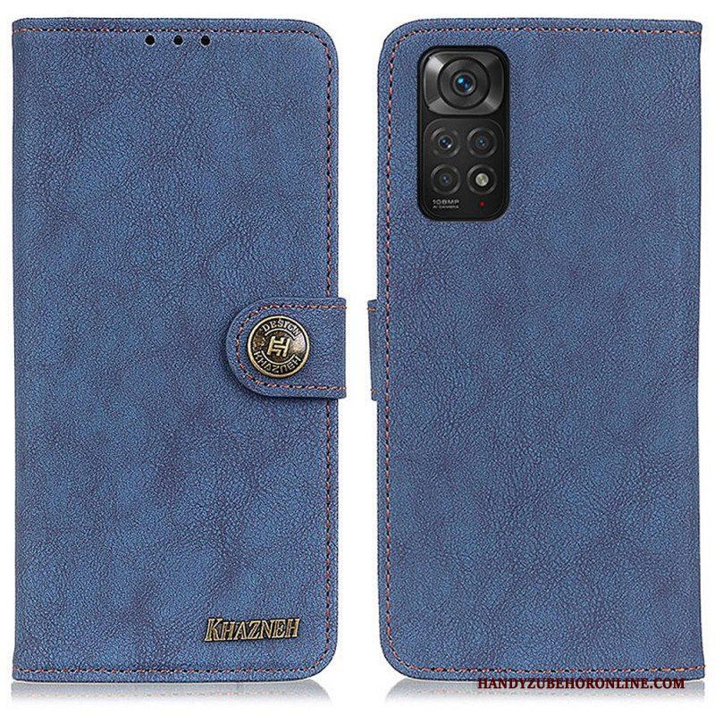 Folio-hoesje voor Xiaomi Redmi Note 11 / 11S Khazneh Retro Splitleer