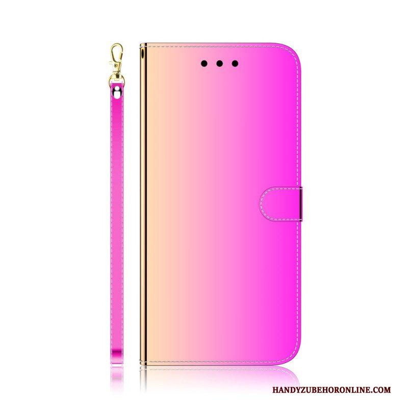 Folio-hoesje voor Xiaomi Redmi Note 11 / 11S Spiegelhoes Van Imitatieleer