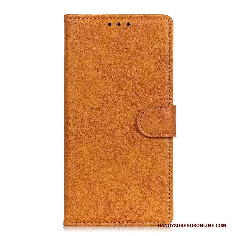 Folio-hoesje voor Xiaomi Redmi Note 11 Pro / 11 Pro 5G Retro Mat Leereffect