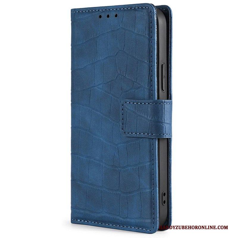 Folio-hoesje voor Xiaomi Redmi Note 11 Pro / 11 Pro 5G Skin-touch-krokodil