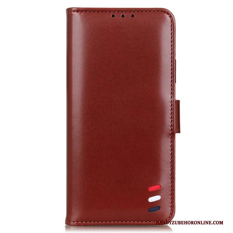 Folio-hoesje voor Xiaomi Redmi Note 11 Pro Plus 5G Driekleurig Leereffect