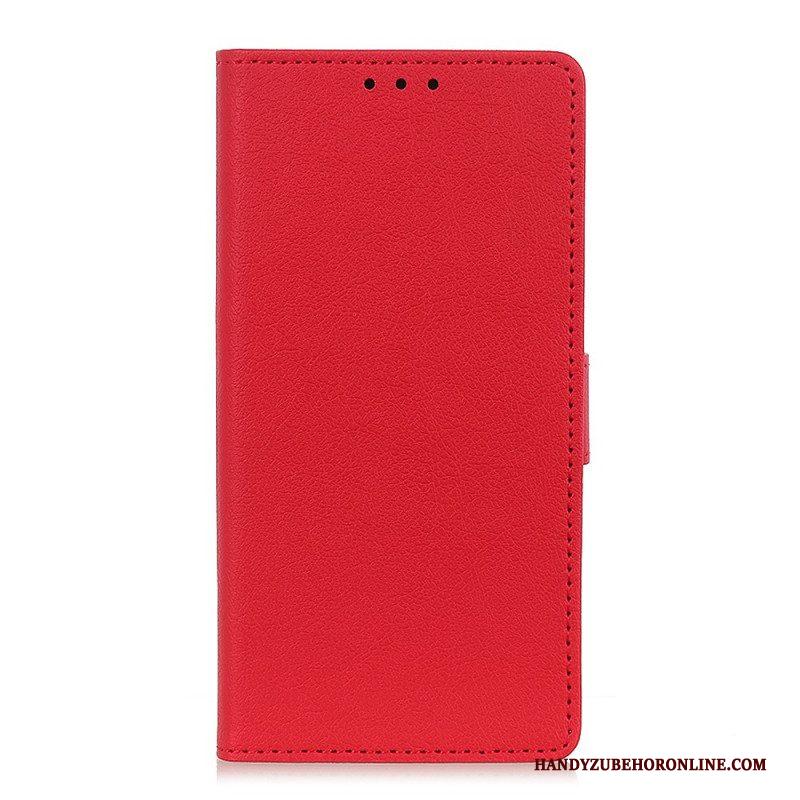 Folio-hoesje voor Xiaomi Redmi Note 11 Pro Plus 5G Klassiek Leereffect