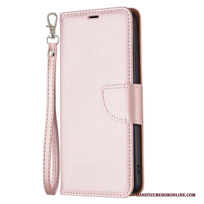 Folio-hoesje voor Xiaomi Redmi Note 11 Pro Plus 5G Lychee Schuine Sluiting