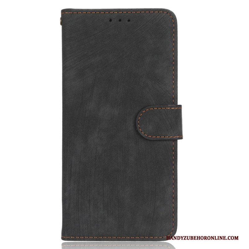 Folio-hoesje voor Xiaomi Redmi Note 12 4G Vintage Zichtbare Naden