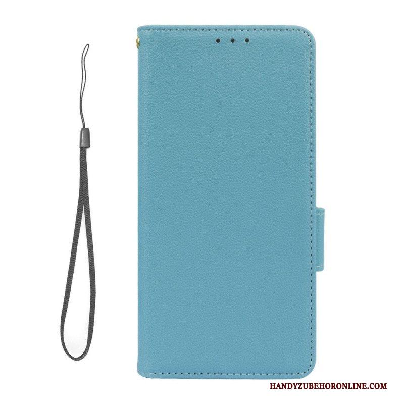 Folio-hoesje voor Xiaomi Redmi Note 12 Pro Met Ketting Dunne Bandjes