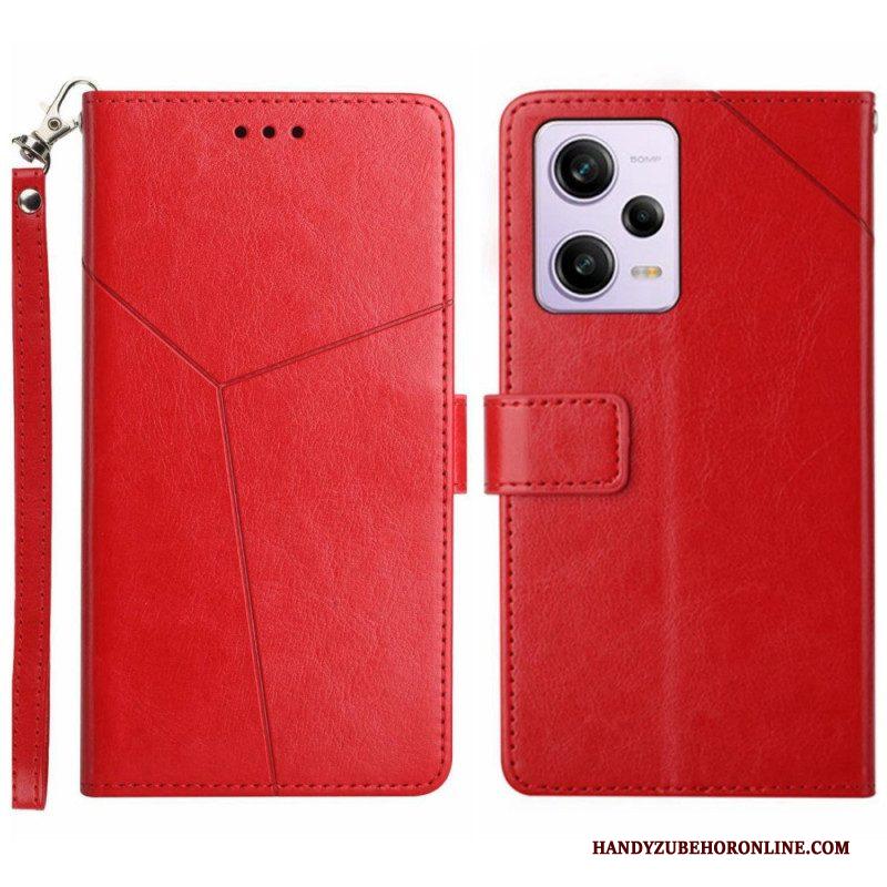 Folio-hoesje voor Xiaomi Redmi Note 12 Pro Met Ketting Y Strappy-ontwerp