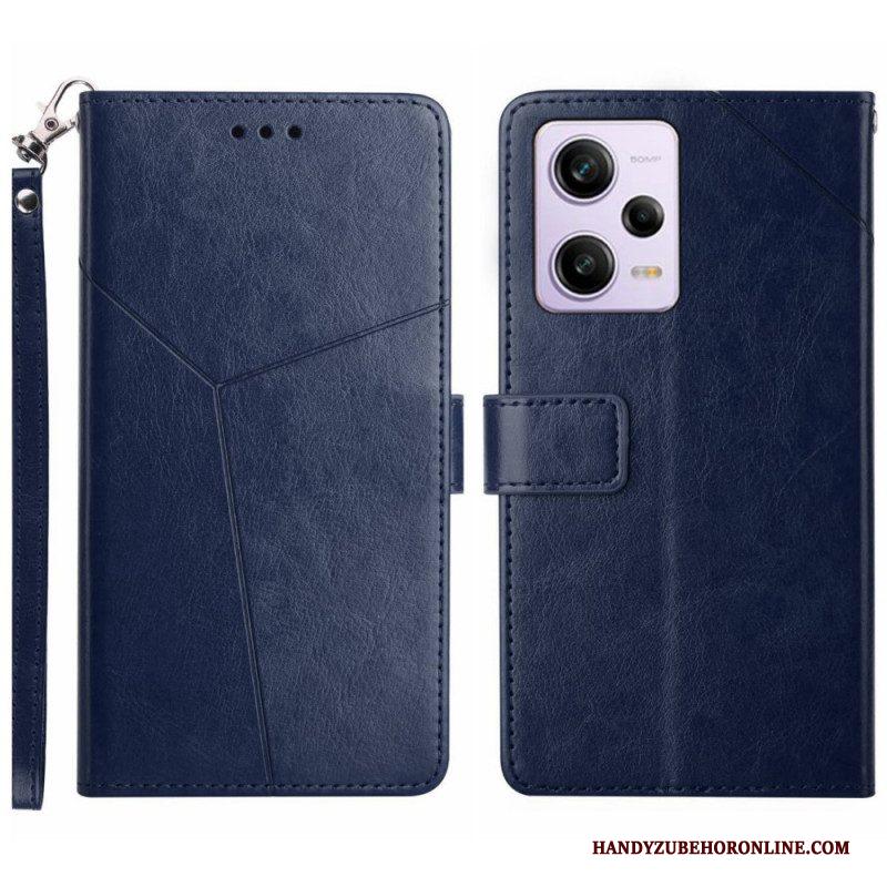 Folio-hoesje voor Xiaomi Redmi Note 12 Pro Met Ketting Y Strappy-ontwerp