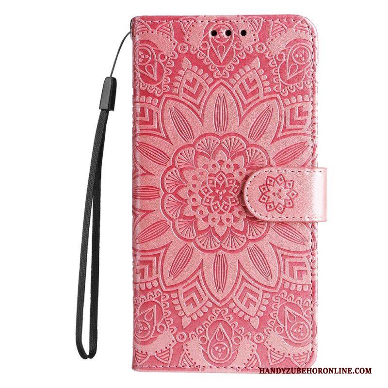 Folio-hoesje voor Xiaomi Redmi Note 12 Pro Plus Met Ketting Mandala-decoratie Met Riem