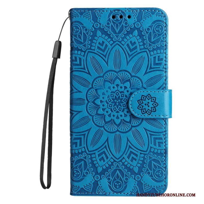 Folio-hoesje voor Xiaomi Redmi Note 12 Pro Plus Met Ketting Mandala-decoratie Met Riem