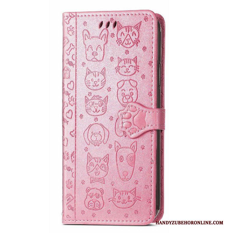 Folio-hoesje voor iPhone 13 Mini Geanimeerde Dieren