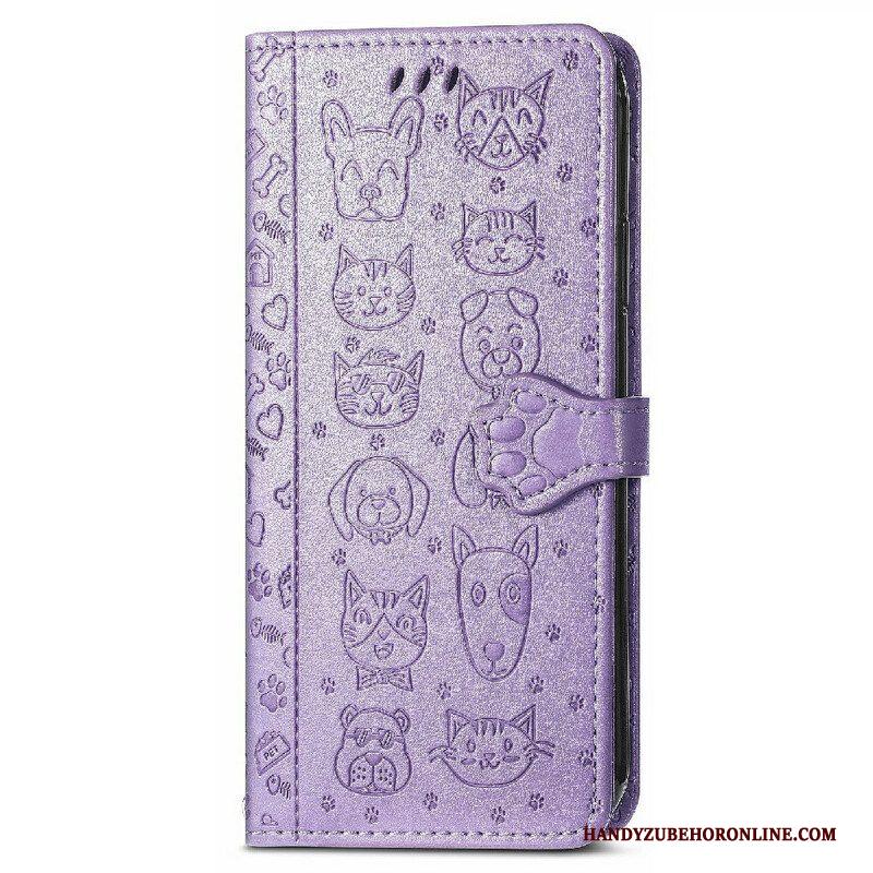 Folio-hoesje voor iPhone 13 Mini Geanimeerde Dieren