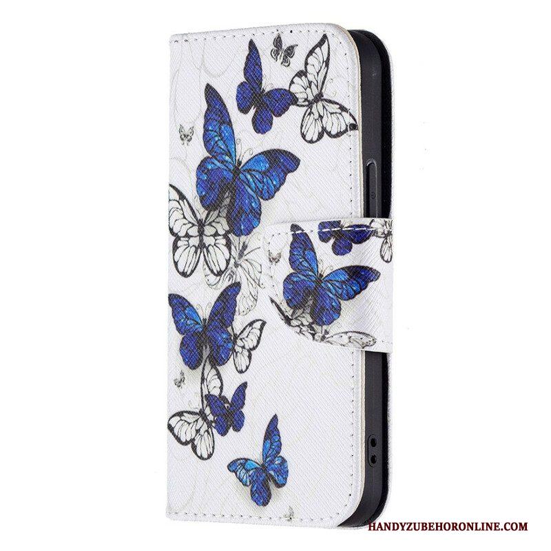 Folio-hoesje voor iPhone 13 Mini Prachtige Vlinders