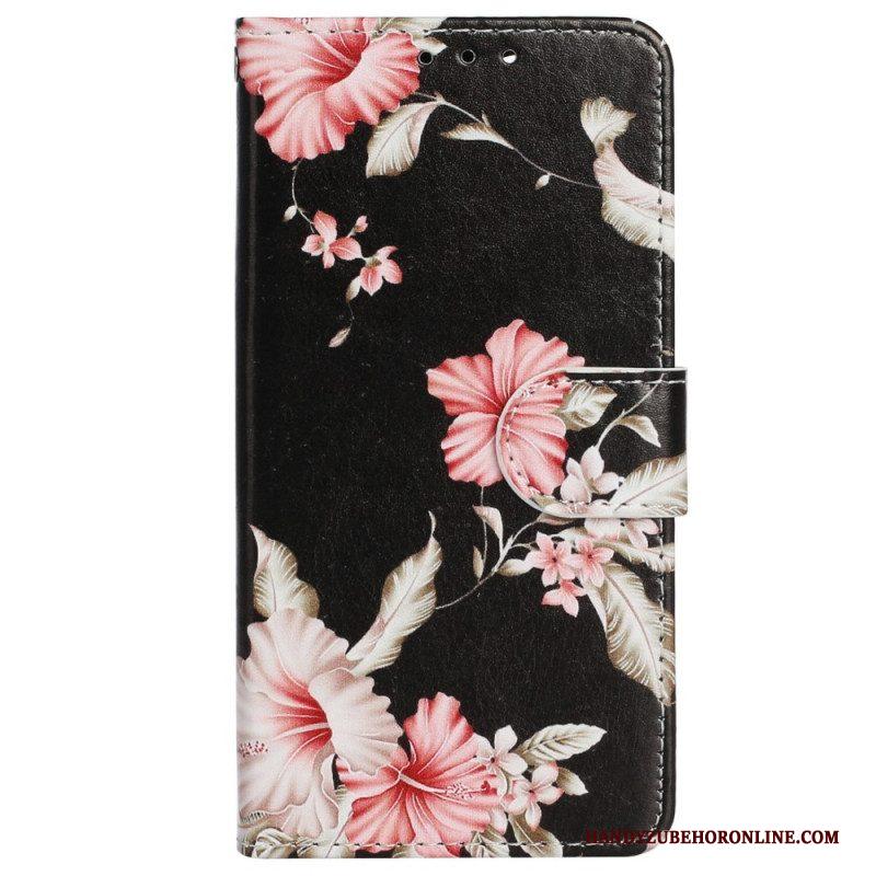 Folio-hoesje voor iPhone 14 Bloemen