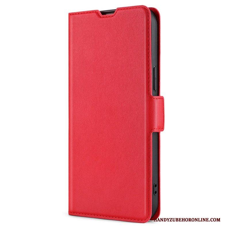 Folio-hoesje voor iPhone 14 Finesse Dubbele Sluiting