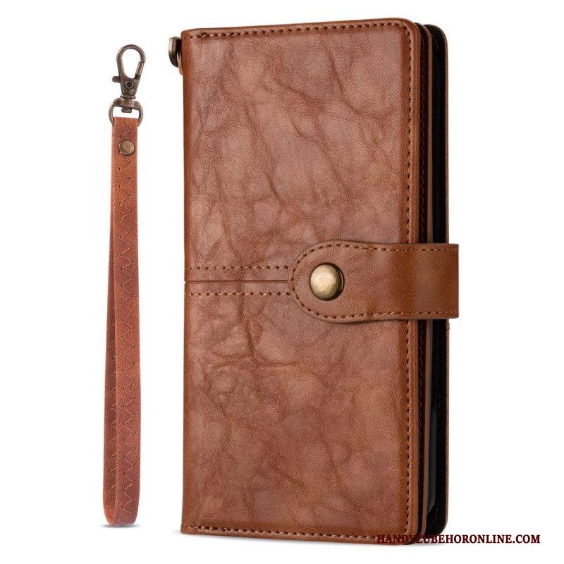 Folio-hoesje voor iPhone 14 Pro Max Vintage Multifunctioneel