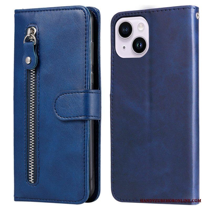 Folio-hoesje voor iPhone 15 Portemonnee