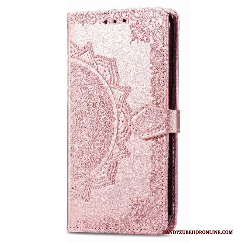 Folio-hoesje voor iPhone 15 Pro Barokmandala