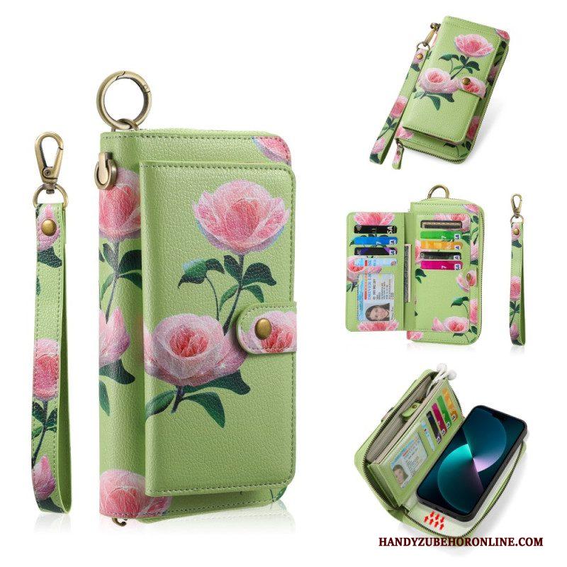 Hoesje Flip Case voor iPhone 15 Pro Max Afneembare Schaal En Handmatige Riem