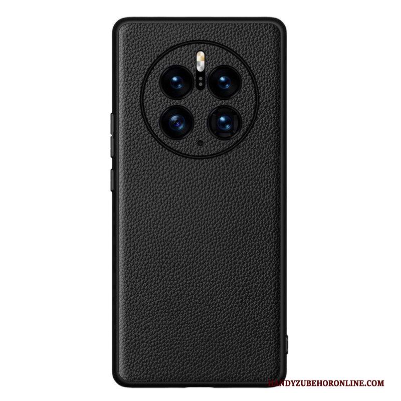 Hoesje voor Huawei Mate 50 Pro Echt Litchi-leer