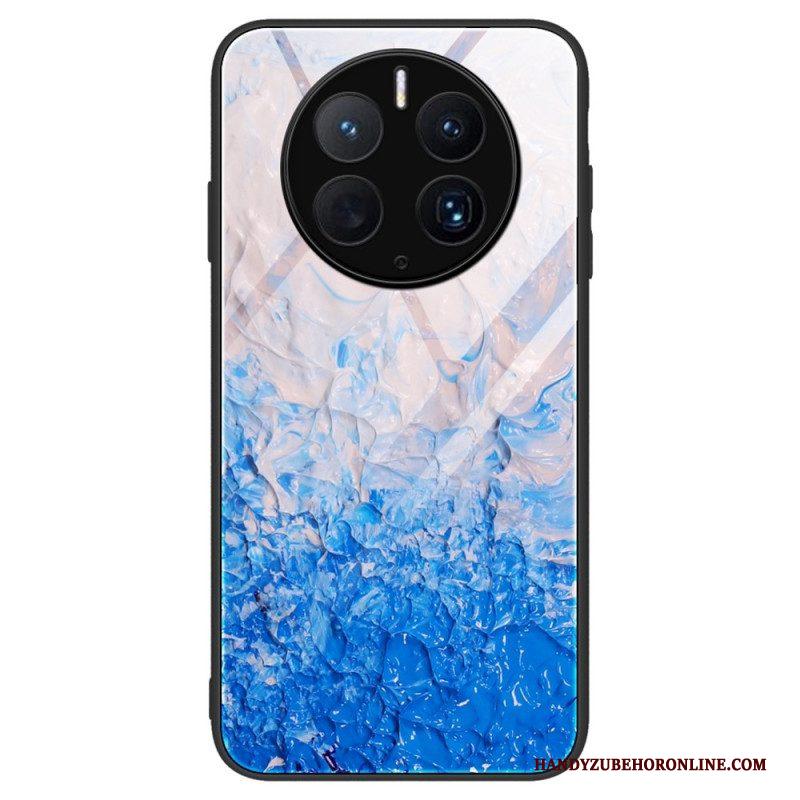 Hoesje voor Huawei Mate 50 Pro Stijlvol Marmer Gehard Glas