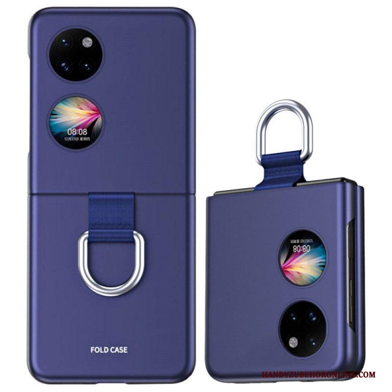 Hoesje voor Huawei P50 Pocket Huid-aanraking Met Ring