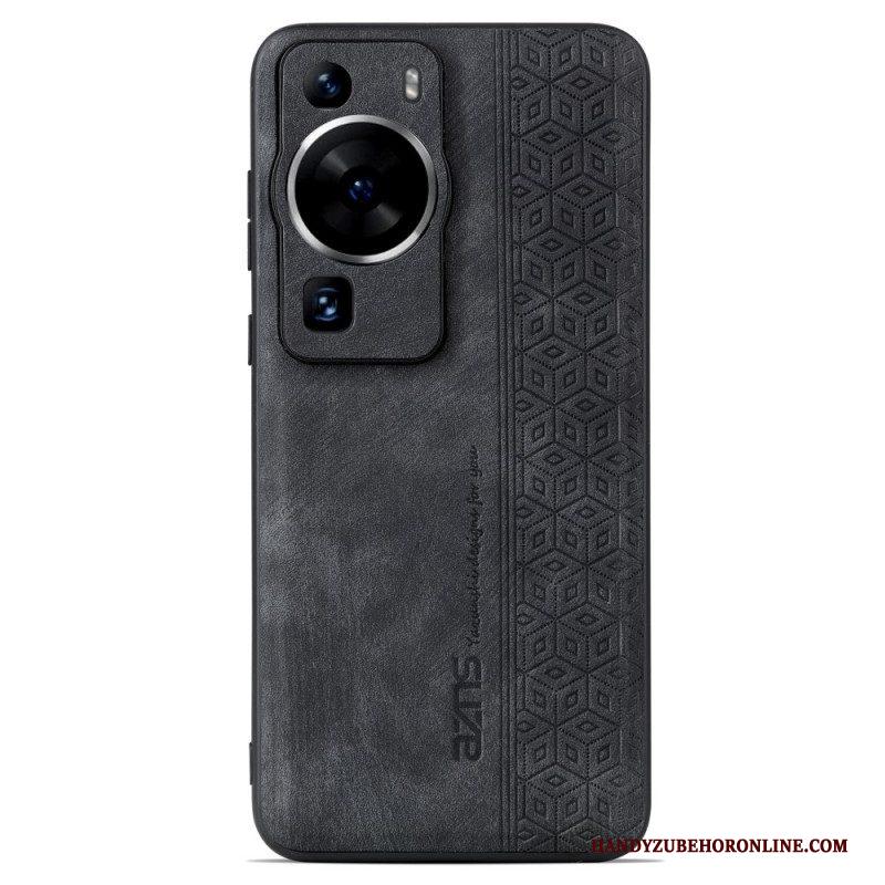 Hoesje voor Huawei P60 Pro Azns Ledereffect