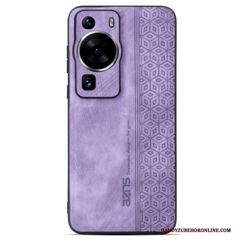 Hoesje voor Huawei P60 Pro Azns Ledereffect