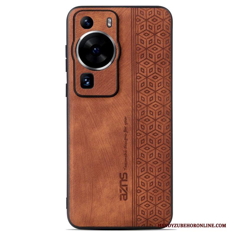 Hoesje voor Huawei P60 Pro Azns Ledereffect