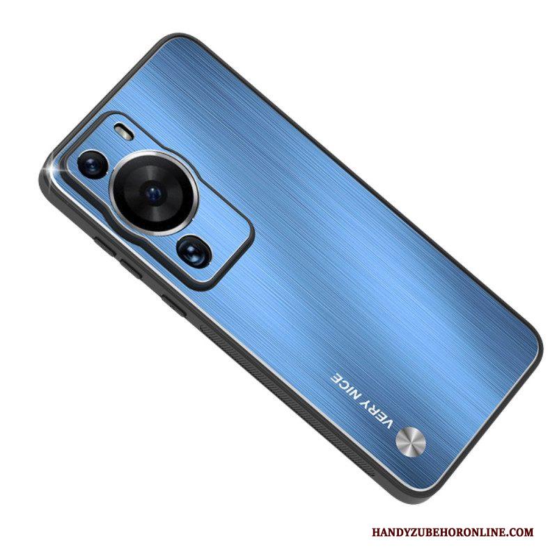 Hoesje voor Huawei P60 Pro Geborsteld Aluminium