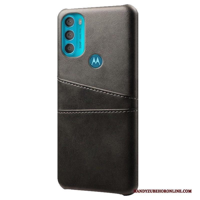 Hoesje voor Moto G71 5G Ksq-kaarthouder