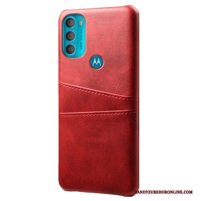 Hoesje voor Moto G71 5G Ksq-kaarthouder