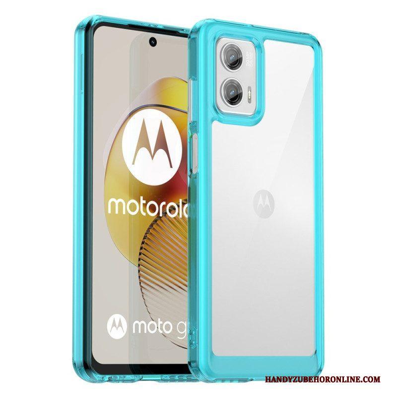 Hoesje voor Moto G73 5G Transparante Hybride