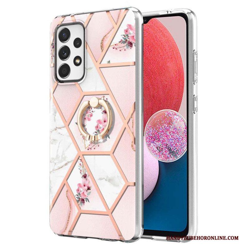 Hoesje voor Samsung Galaxy A13 Bloemen String Kat