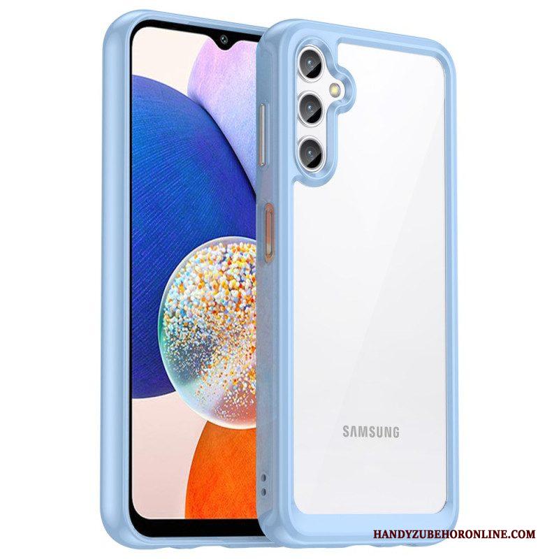 Hoesje voor Samsung Galaxy A14 / A14 5G Leer Textuur