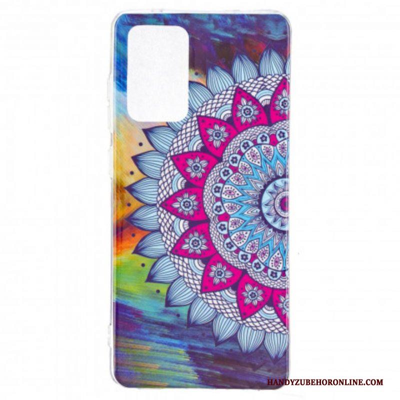 Hoesje voor Samsung Galaxy A52 4G / A52 5G / A52s 5G Fluorescerende Kleurrijke Mandala