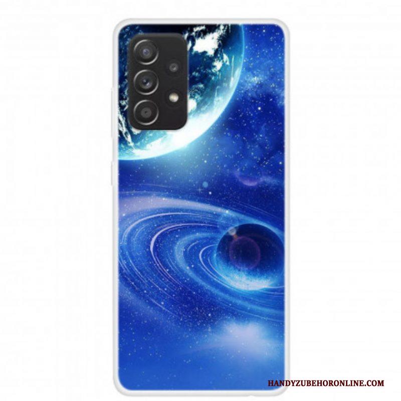 Hoesje voor Samsung Galaxy A52 4G / A52 5G / A52s 5G Siliconen Planeten