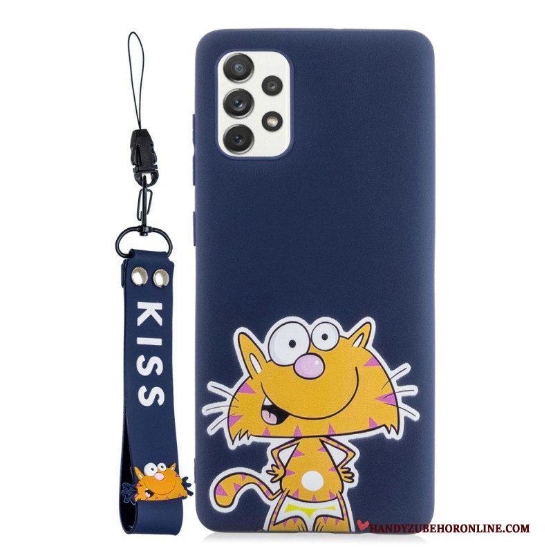 Hoesje voor Samsung Galaxy A53 5G Cartoon Met Sleutelkoord