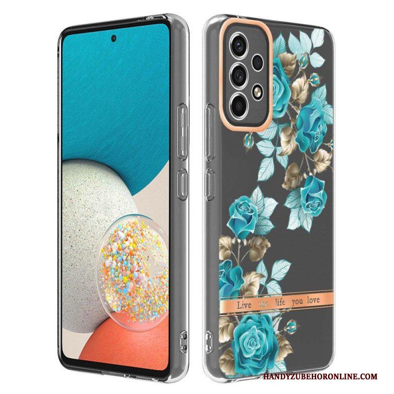 Hoesje voor Samsung Galaxy A53 5G Naadloze Bloemen